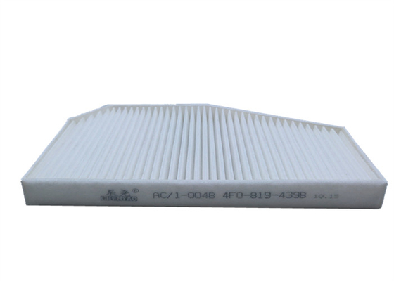 فیلترهای هوای کابین خودرو از پارچه غیر بافته شده 4F0 819 439B قطعات خودرو فعال شد